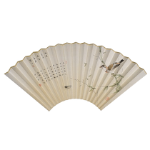 Shi Guifei 9 95 inch 16 square 18 square hand-painted calligraphy inscription painting blank fan Su Gong customized meticulous painting