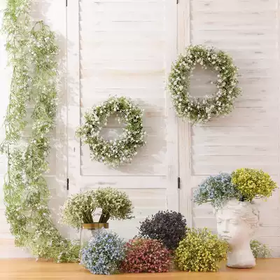 Taihuan high-end starry simulation bouquet fake flower plastic soft plastic hand bouquet living room interior decoration wedding decoration