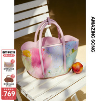Amazing Song Ono co-branded petal bag PLUS 2022 new fashion portable texture Messenger bag for women