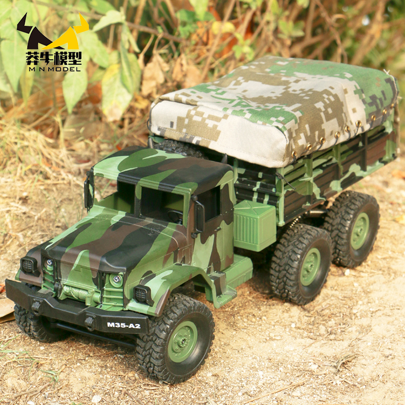 Mang bull model remote control army truck off-road vehicle four or six-wheel drive children's toy car RC adult model climbing truck