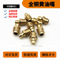 Copper oil nozzle butter nozzle butter nozzle butter nozzle grease nozzle M6 M8 M10 * 1 0 teeth