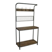 American Countryside Minimalist Garden Ground Type Iron Art Shelf Outdoor Flower Shelf Metal Flower Shelf Log a few