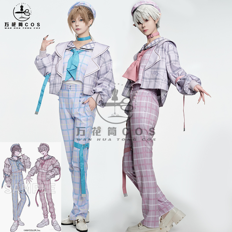 Kaleidoscope Cosplay Rainbow Society Kuzuha Cosplay Costume Vtuber Regular Outfit Kanae Ye Xing Retro