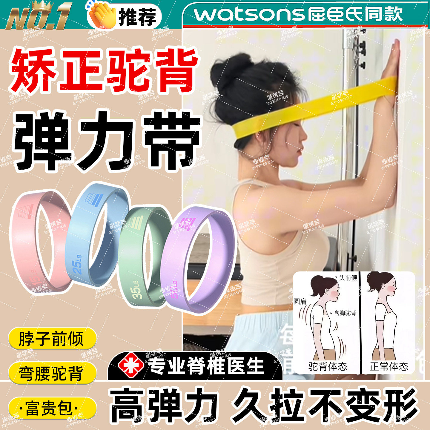 医用颈椎抗阻训练颈椎脖子前倾富贵包头部负重拉伸肌肉锻炼神器LL