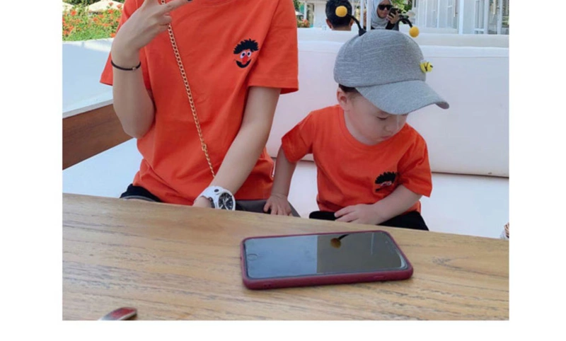 Quần áo mùa hè cho ba mẹ con cho gia đình ba bốn mẹ con Mẹ con mùa hè 2020 xu hướng áo phông ngắn tay phong cách phương tây mới - Trang phục dành cho cha mẹ và con
