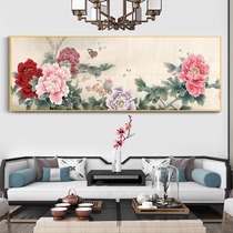 Chinese diy digital oil painting living room hand-painted flower scenery filled oil paint decorative painting peony blossoms and wealth