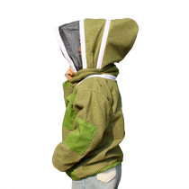 Thickened bee-proof clothing full set of breathable half-length bee protective clothing three-layer mesh anti-singing and bee-proof clothing beekeeping and honey-extracting clothing
