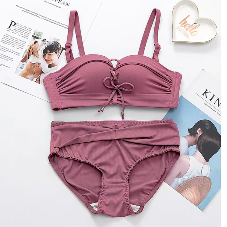 đồ lót thời trang womens thép miễn vòng áo ngực nhận một cặp sữa ngực nhỏ tụ tập ngực phẳng điều chỉnh đặc biệt mỏng áo ngực phù hợp.