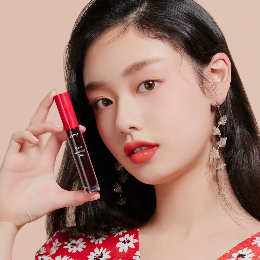 Тинт для губ Etude Dear Darling 5 г, стойкий глянцевый бальзам, обновлённая нефейдинговая формула