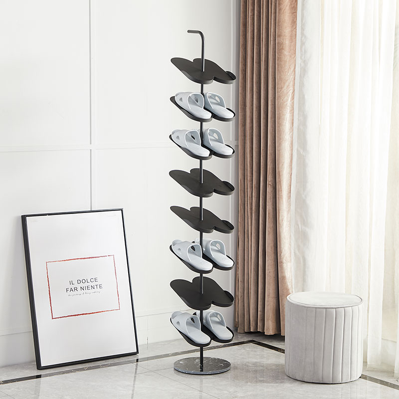 Home Multilayer Shoe Rack Sub Easy Doorway Corner Clips Stitch Narrow Small Bathroom with Viner Vertical Release Slippers Cabinet