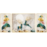 2023 Новый фартнерский лосья живопись с бриллиантами 5D Тибетская бриллиантовая вышитая вышитая вышитая вышитая гинкго треугольник листья листьев