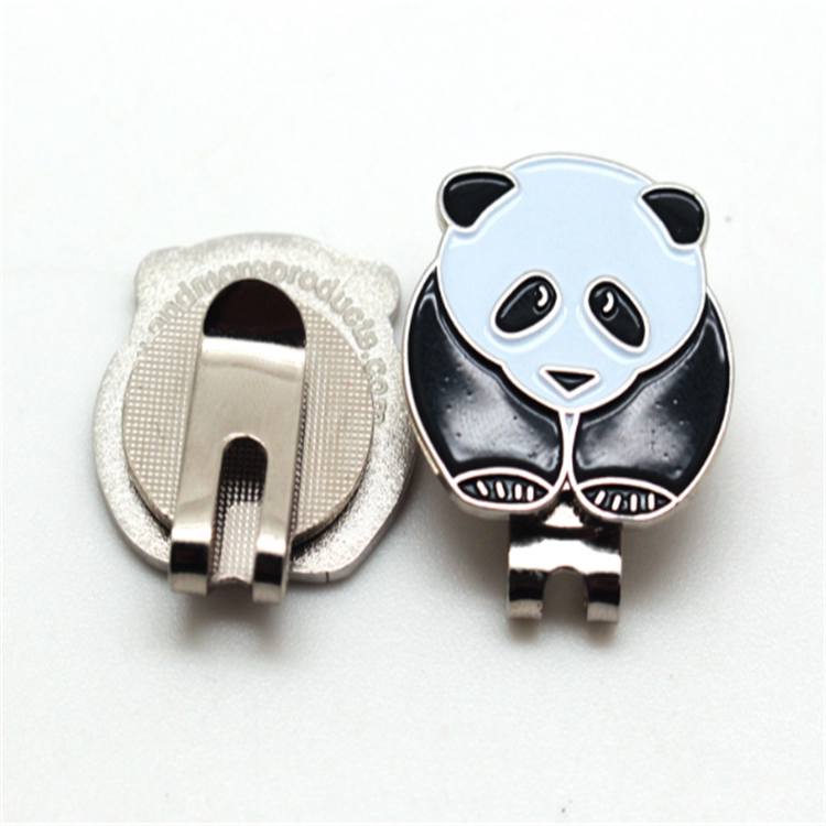 Enterprise logo paint enamel ball fork golf mark custom-made ball position mark with magnet cap clip custom-made