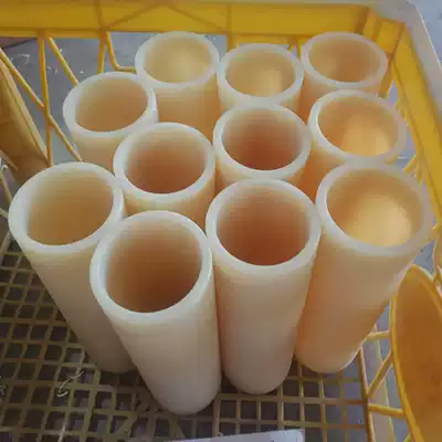 Nylon Rod processing sleeve tube hard hollow spacer sleeve cylindrical wear-resistant plastic ring liner pa paper tube sleeve to customize the drawing