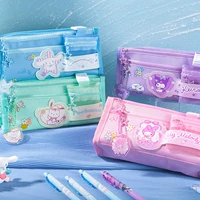 Sanrio, оригинальный вместительный и большой японский высококачественный детский мультяшный милый многослойный пенал для школьников и студентов, новая коллекция