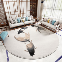 Dongsheng round carpet living room New Chinese coffee table Sofa blanket Net red hanging basket Piano room dresser can sleep and sit
