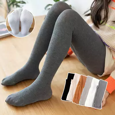 Children's pants spring and autumn girls white non-slip dance socks thick skin color pantyhose Baby dancing pantyhose