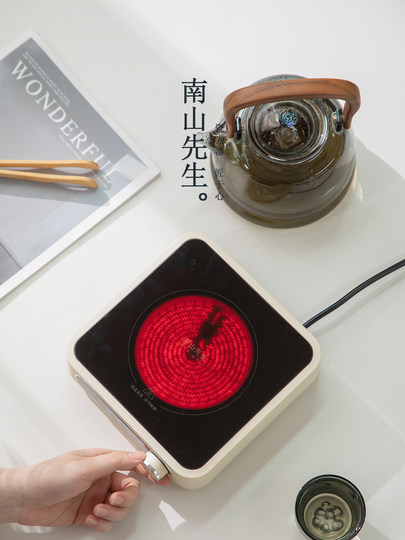 Чайоварка Mr. Nanshan, электрическая керамическая плита для заваривания чая, большая емкость для сохранения здоровья, стильный стеклянный чайник.