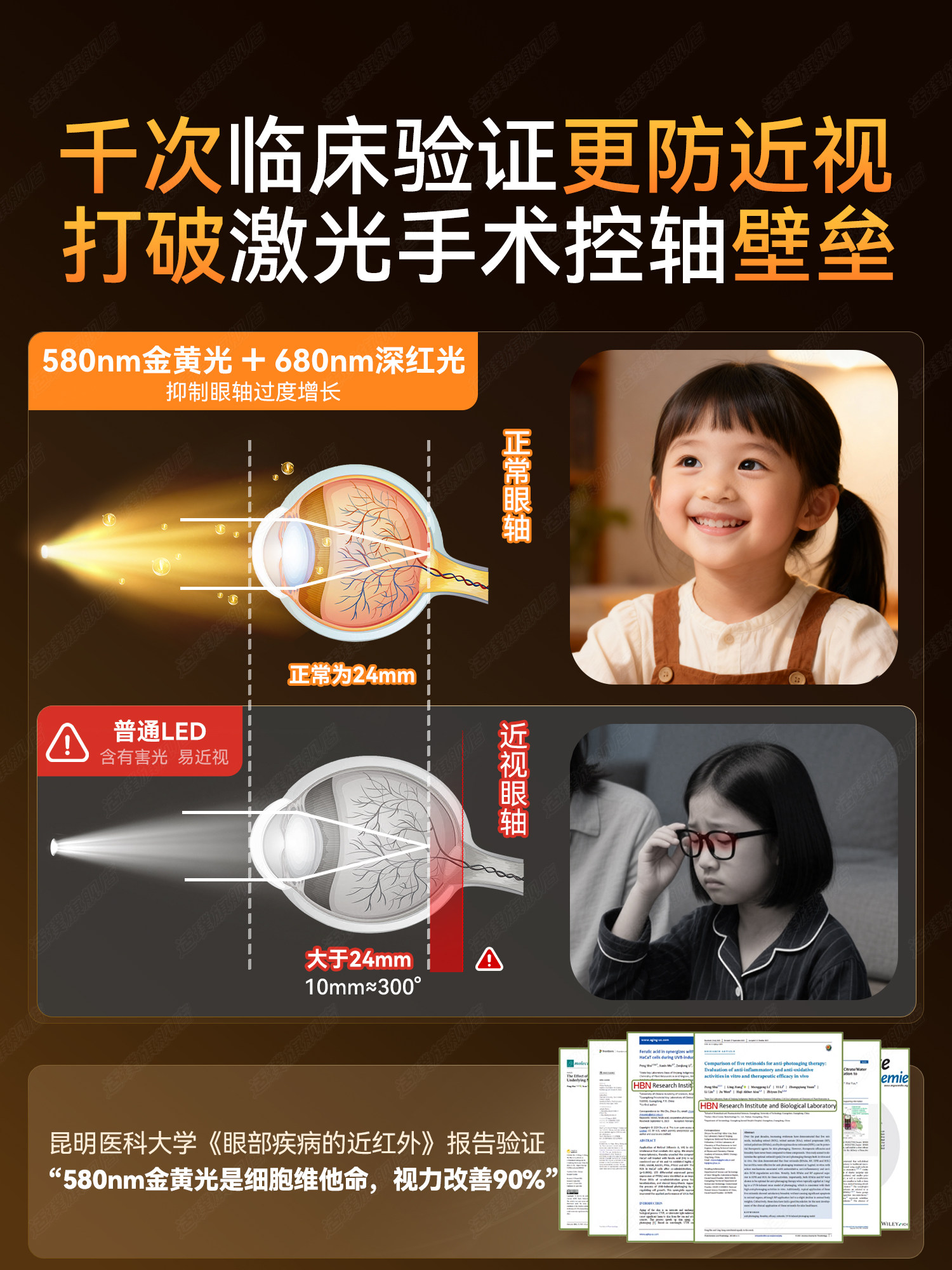 Desk Lamp for Eye Protection, Special for Studying, Anti-Myopia, for Kidsren and Students, Writing, Desktop, Street Lamp, Reading, Clip-On, Full Spectrum