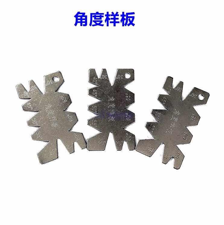 Stainless steel knife template diagonal sample angle template Arc template center angle Measuring angle
