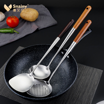 304 Stainless Steel Pan Shovel Fried Vegetable Shovel Home Kitchen Cookware Suit Long Handle Fried Spoon Big Soup Spoon Chef Special