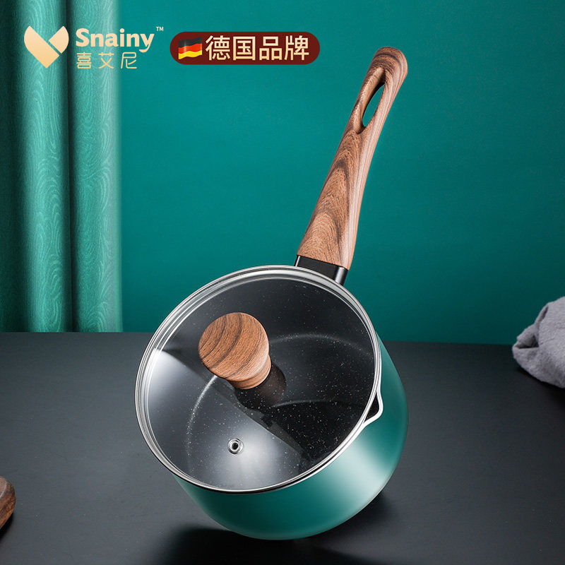 German milk pot non-stick pot Mai Fan Shi household baby food supplement pot cooking noodle soup pot induction cooker instant noodle pot small boiling pot