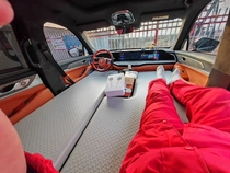 Great Wall Wei brand Blue Mountain brushed inflatable mattress non-collapse camping travel vehicle bed high pressure