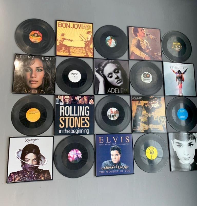 Barbecue shop Corridor beauty shop European-style country old-fashioned kindergarten vinyl record decoration fashion company home