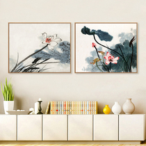  Zhang Daqian peony lotus camellia plant flower diagram diy digital oil painting oil painting hand coloring painting