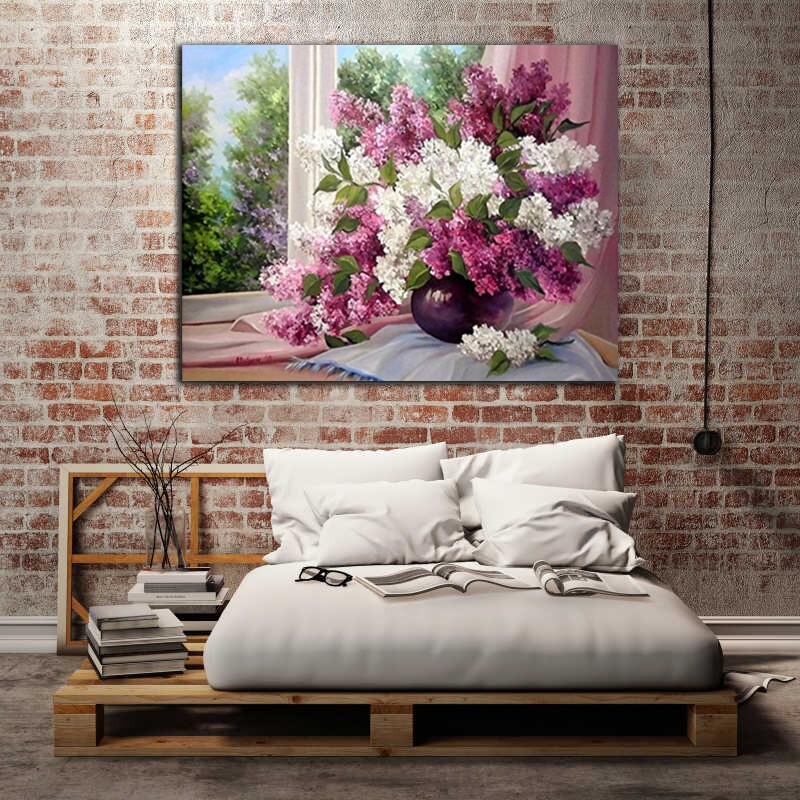 Base Camp Diy Digital Oil Color Painting Wine Fruit Wine Static floral hand-painted Eurostyle American oil painting