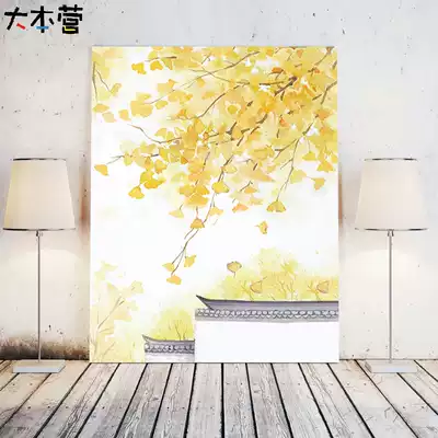Base camp ginkgo peony Hyacinth Jasmine diy digital oil painting simple flower filling digital oil painting