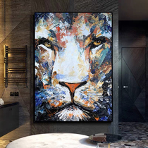  Tiger oil painting diy digital oil painting domineering tiger acrylic painting handmade coloring digital oil painting Birthday gift