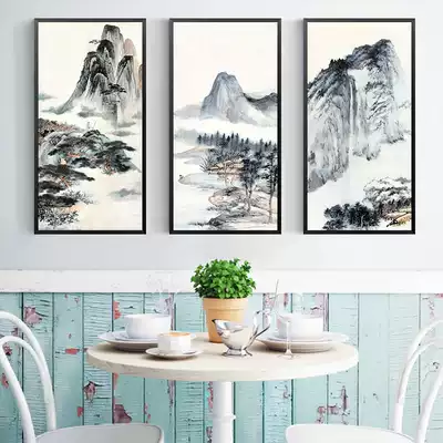 Zhang Daqian landscape painting DIY digital oil color painting Chinese living room study home decoration painting leisure decompression