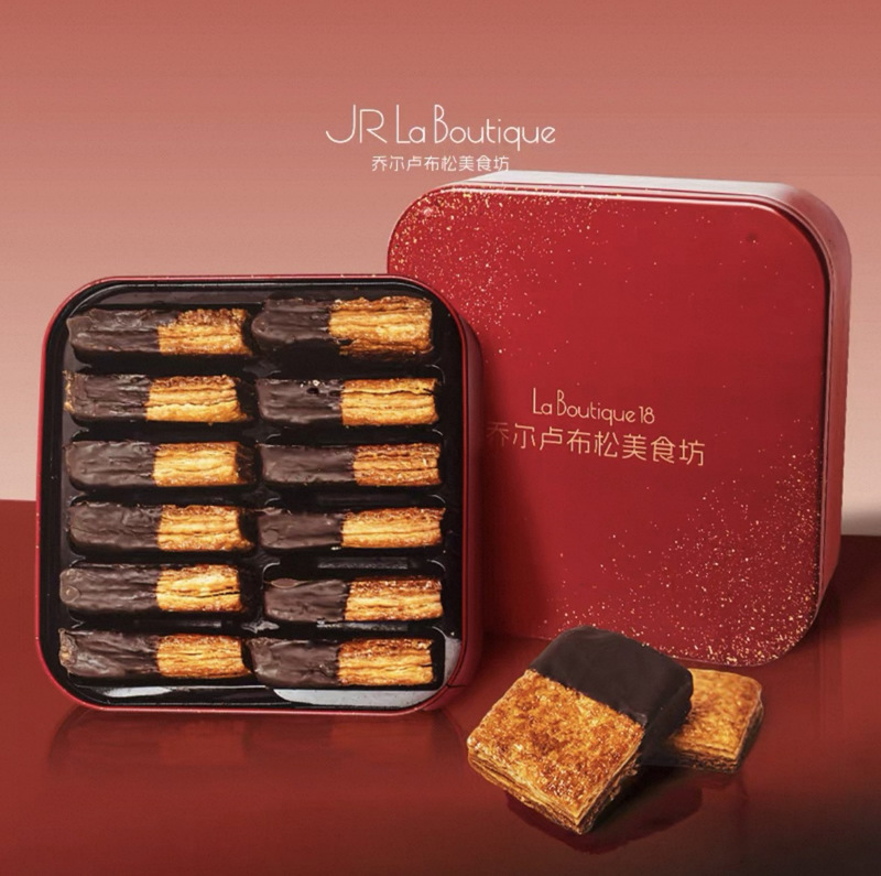 Joel Rubuson Napoleon Crispy Cookies 175G/Box Purely Handmade Crispy Biscuits Chocolate Layered Pastry Snacks