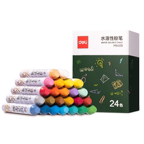 Delivery white color chalk -free non -toxic childrens water -soluble easy to wash teachers dedicated to crazy blackboard. The special color is bright 24 -color dustless blackboard household teaching