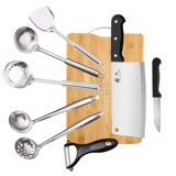 Нож, комплект, кухонная утварь, 2 в 1, полный комплект