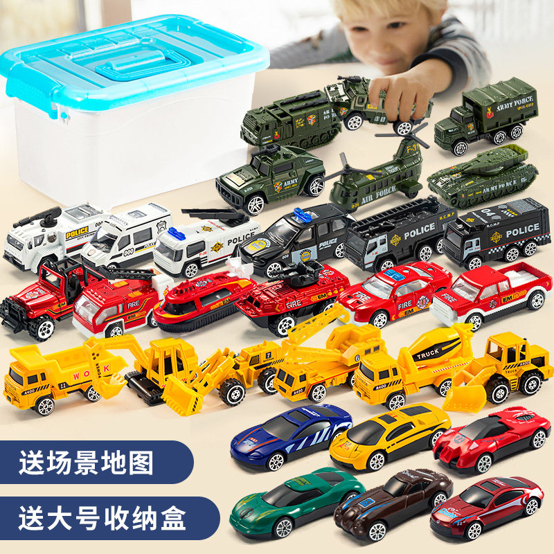 Toy car small car alloy engineering suit all types of car children Puzzle Inertia 3 Boys 6 Years Old 2020 New