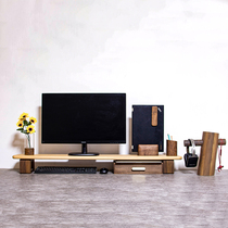 Blackhu Peach Wood Heightening Rack Computer Display LCD TV Heightening Shelf Office Desktop Containing Shelf