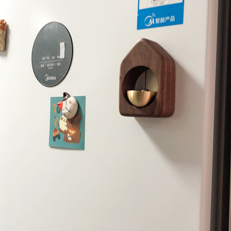 (Small round egg doorbell) Chuang wood workshop hanging decoration wind chime Japanese-style door opening reminder pendant magnetic bell Tanabata gift