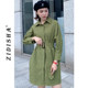 British style long-sleeved corduroy dress 2022 early spring small a-line mid-length skirt waist tie retro skirt
