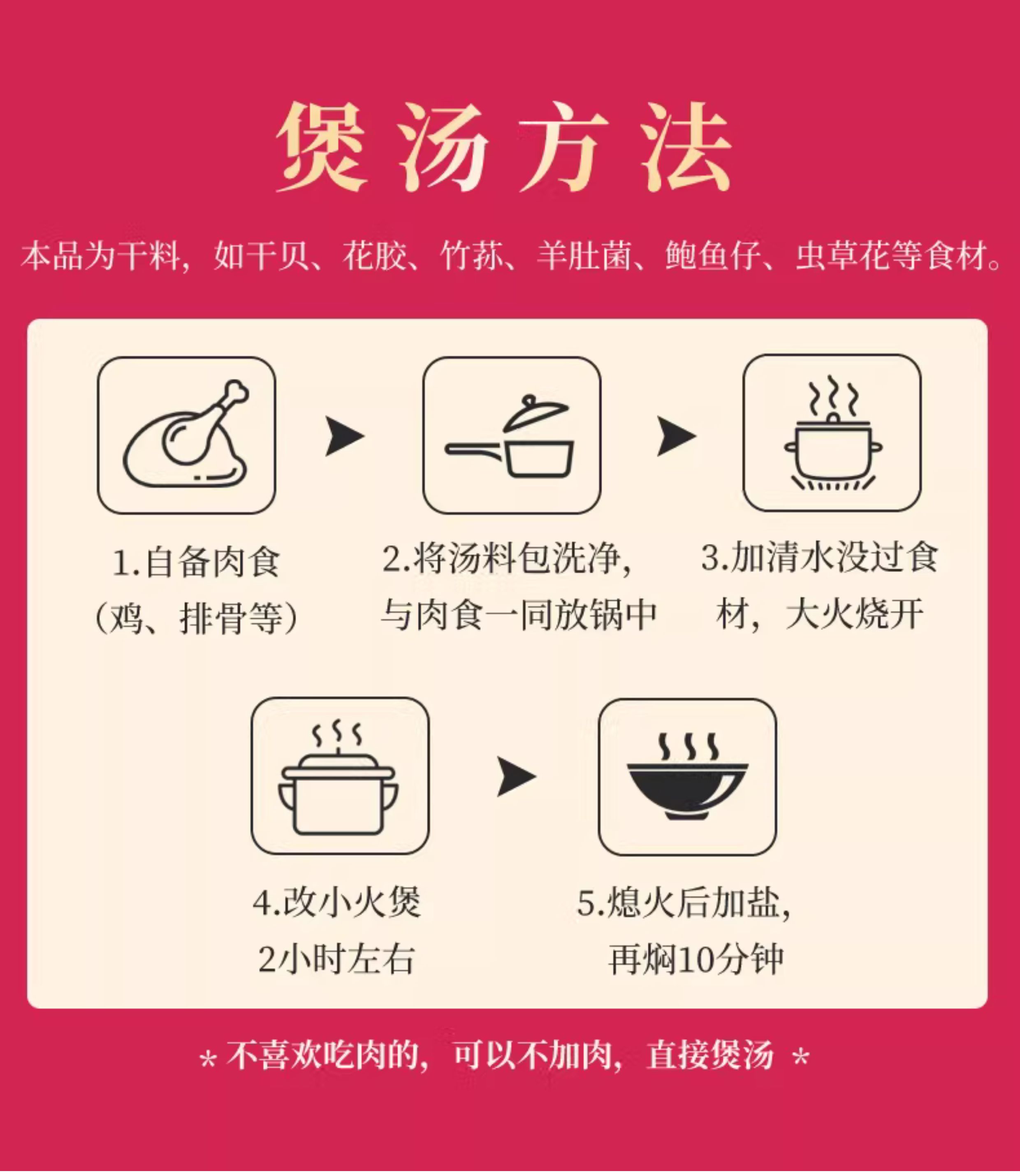月子餐营养餐月子炖汤料包产后套餐坐月子煲汤食材小月子15天补品 — 6