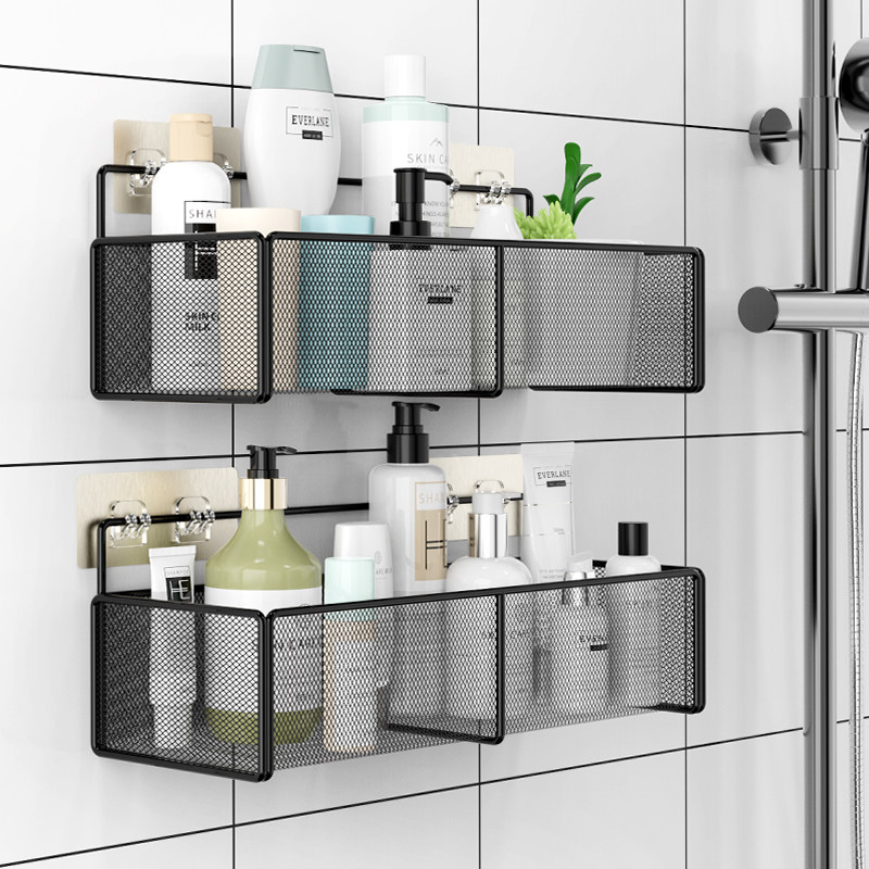 Bathroom toilet shelf wall hanging toilet washroom washstand free punching wall triangle storage