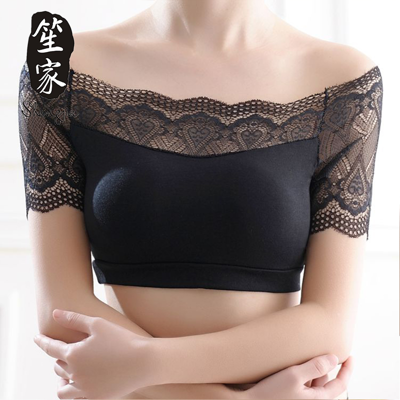 Sheng's Belly Dance Dress 2021 Jacket New Female Lace Pattern Stitching Sexy Wrapping Bra