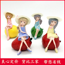 Princess Cake Fittings Fruit Girl 4 Cake Decoration Strawberry Apple Girl Cake Dessert Baking Decoration