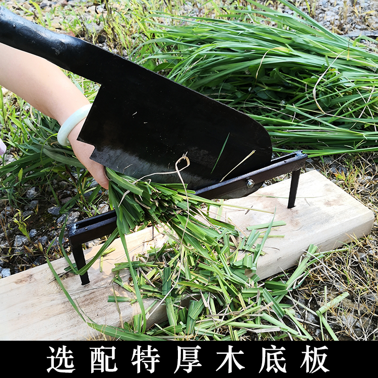 Guillotine cutting grass old-fashioned hand-forged household multi-functional guillotine knife big gate knife old-fashioned manual cutting of traditional Chinese medicine