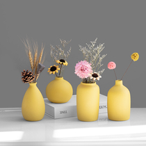 Nordic style dried flower decoration ornaments creative ceramic small vase combination flower arrangement living room porch home furnishings