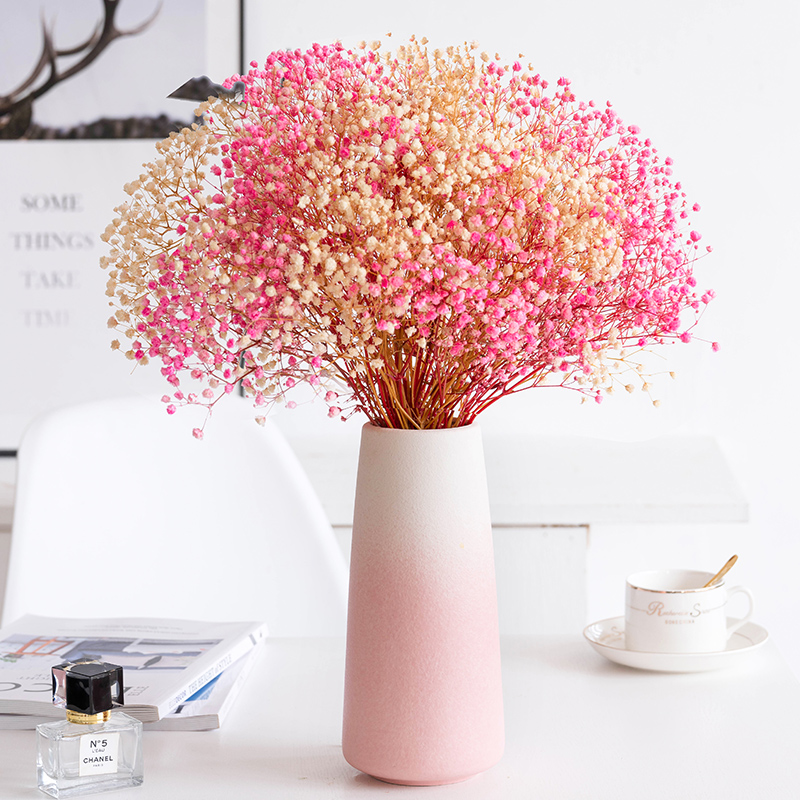 Flowers Full Sky Ceramic Dry Flower Vase Nordic Living Room Decorated Flowers Simple Creative Desktop Red TV Cabinet