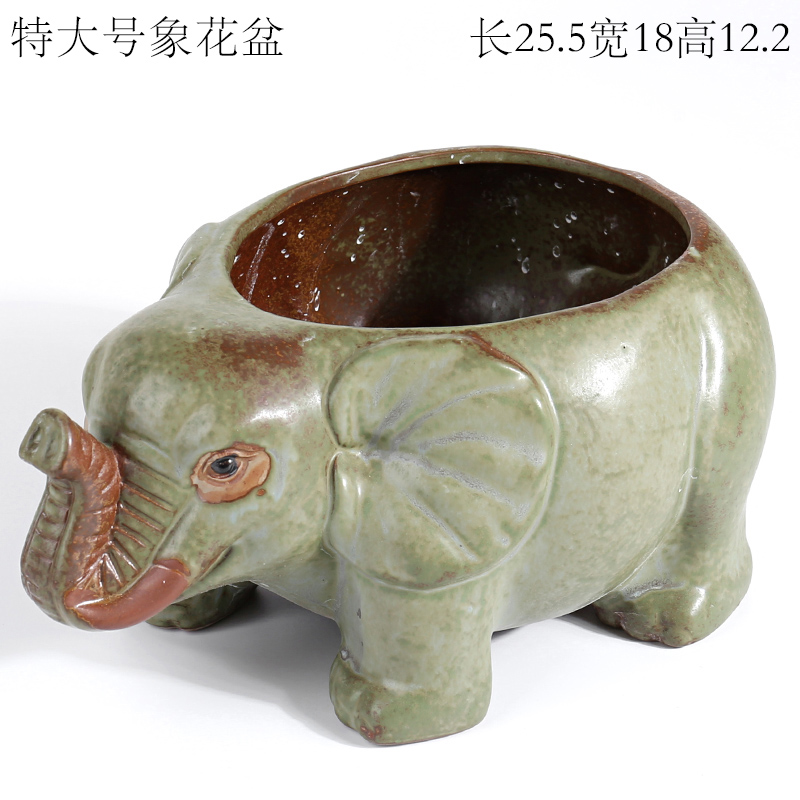 Restore ancient ways small animals elongated fleshy flowerpot ceramic platter old running the fleshy plant a flower pot special offer a clearance package mail