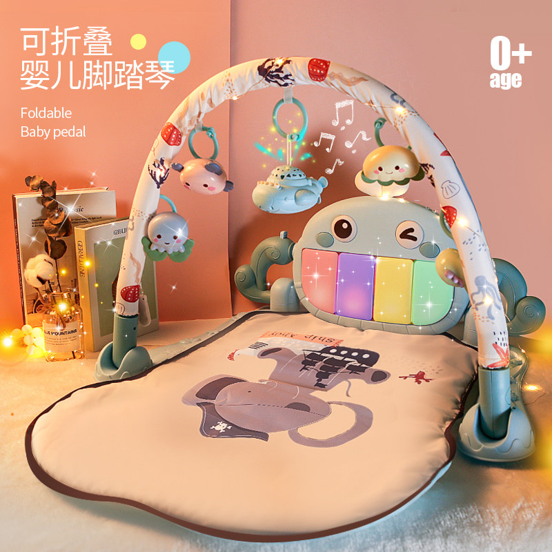 Newborn baby fitness stand pedal piano boy baby 0-1 year old educational toy girl 3-6-12 months