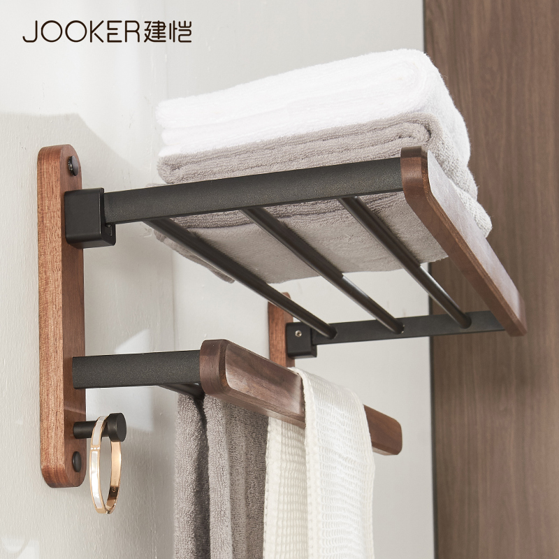 Bathroom shelving towel rack free of perforated dressing room hanging towels Racks Toilet racks Bathroom Bath Towels