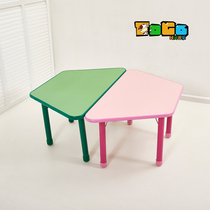 Tonggong Kindergarten Table And Chairs Fire Protection Plate Terra Table Children Study Table Lifting Adjustment Practical Parquet Game Table